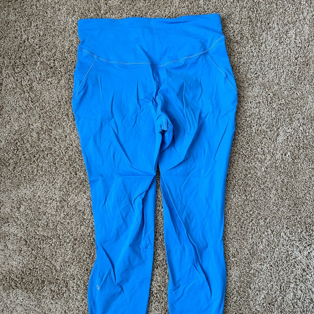Lululemon Base Pace High Rise crop 23 inch in Blue Nile